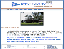 Tablet Screenshot of bodkinyachtclub.com